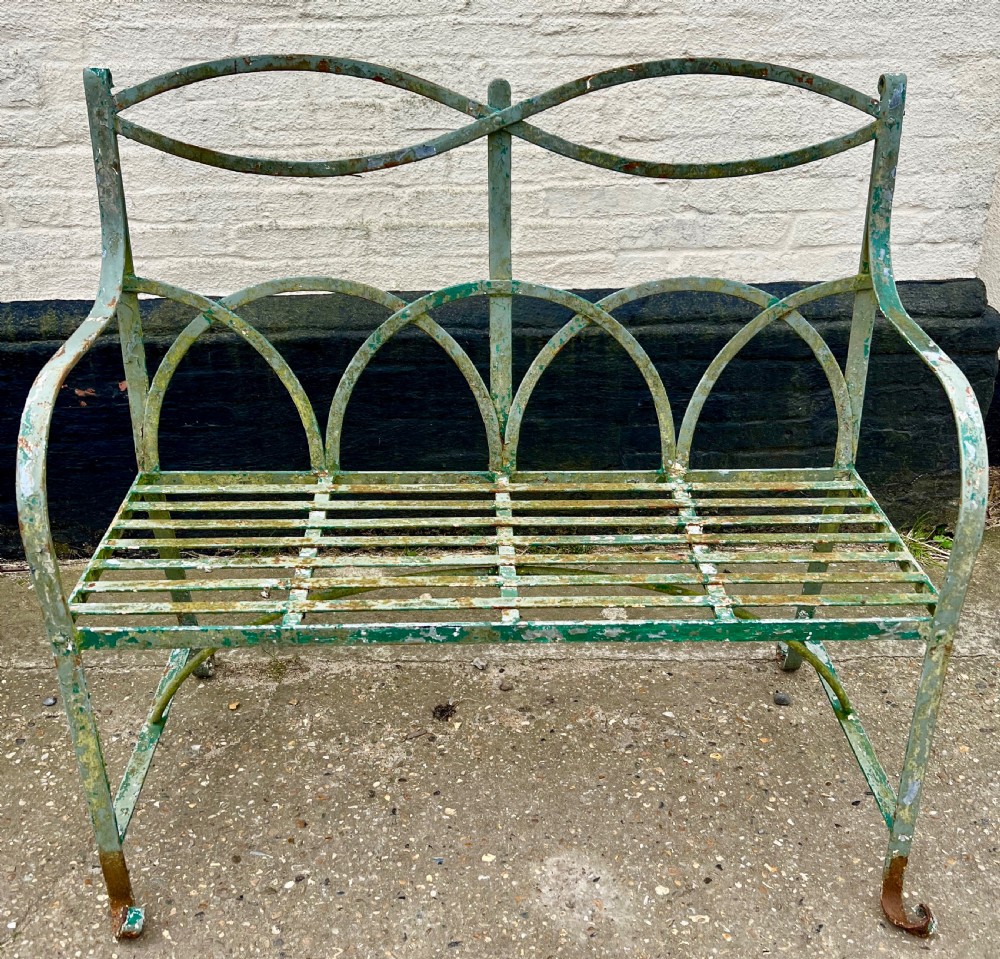 Pair of Regency Style Garden Benches View IV