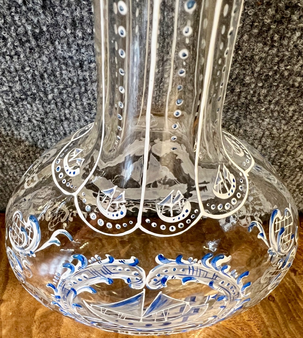 Pair Nelson Commemorative Stevens & Williams Decanters View VII