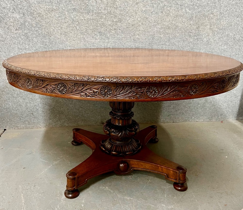 Large 19thC. Anglo Indian Padouk Dining Table View II