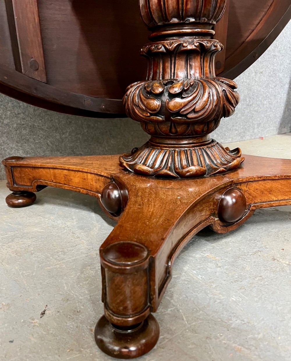 Large 19thC. Anglo Indian Padouk Dining Table View VI