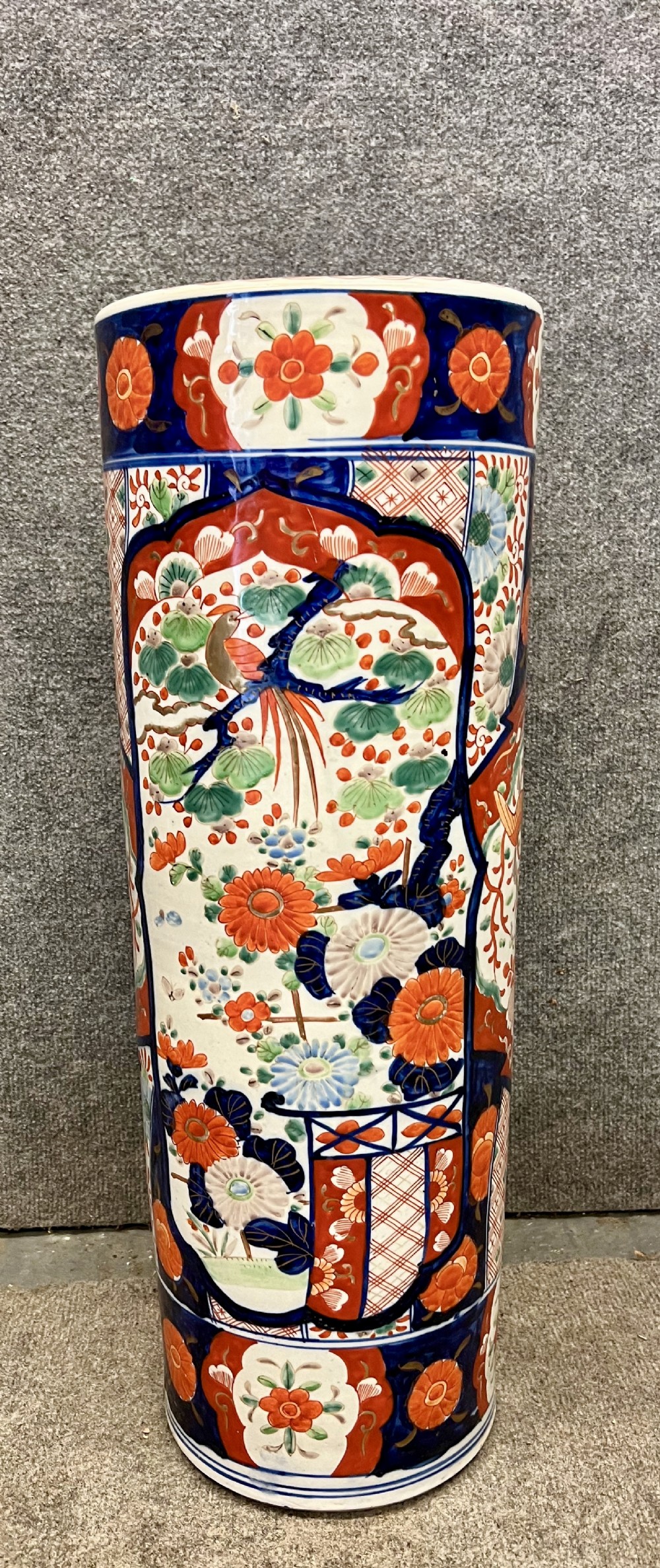 Antique Japanese Imari Stick Stand