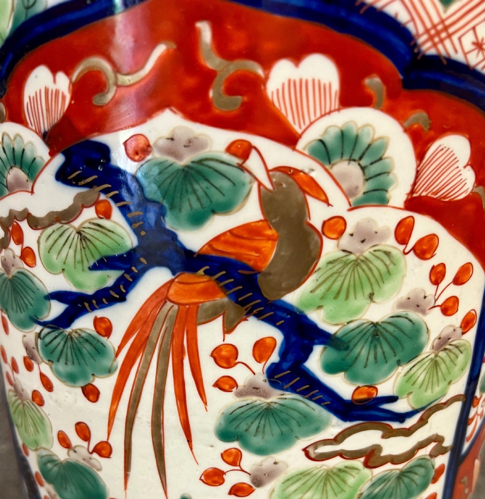 Antique Japanese Imari Stick Stand View III