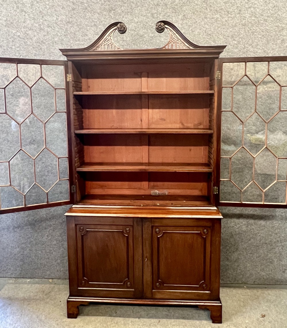 Antique 19th.C. George III Style Mahogany Bookcase View IV