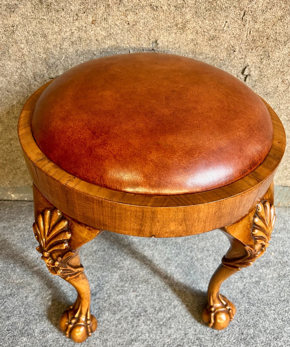 George II Style Walnut Stool View V