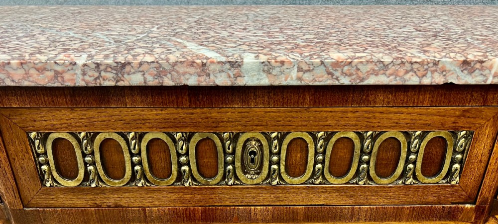 French Marquetry Inlaid Commode Chest View XI