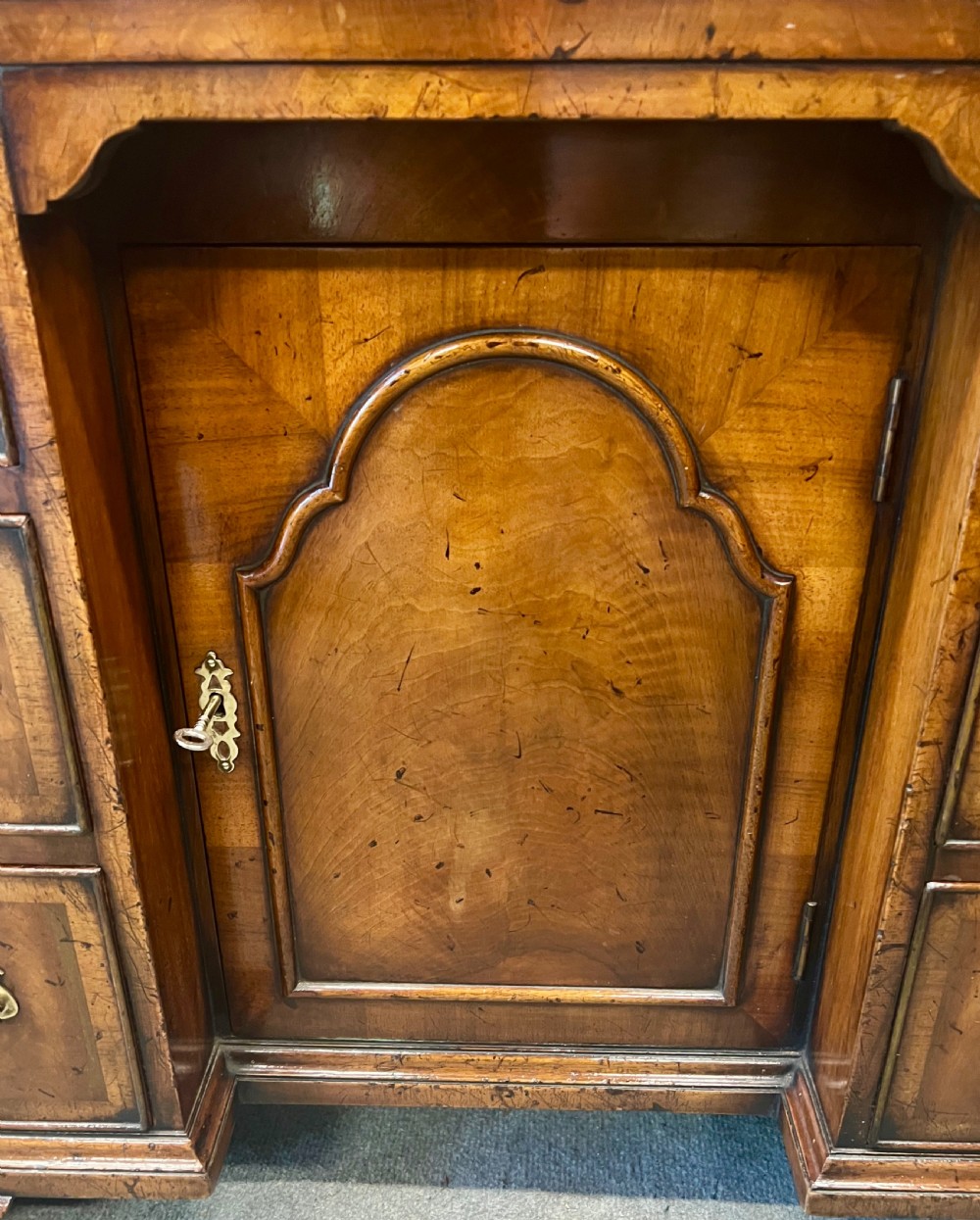 Small George I Style Walnut Desk View V