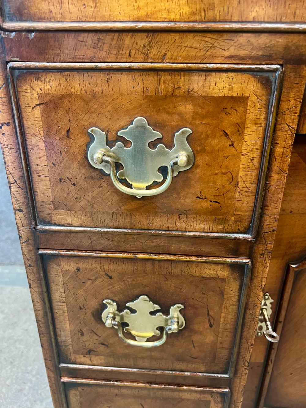Small George I Style Walnut Desk View VI