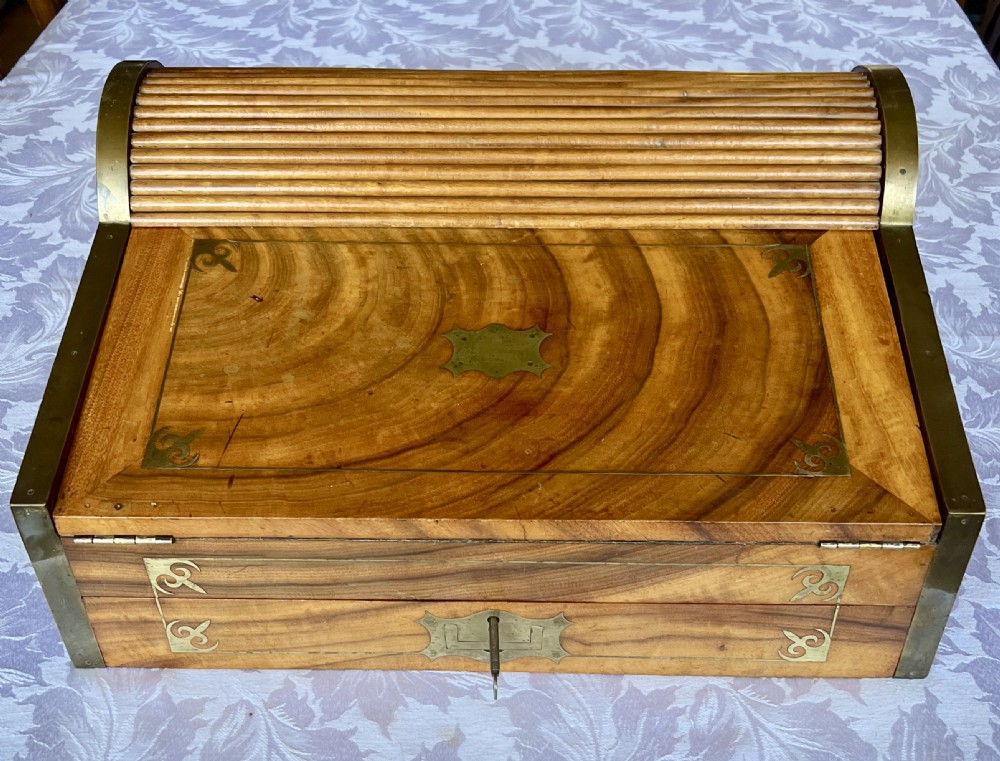 Antique Good Quality Anglo Indian Campaign Writing Box