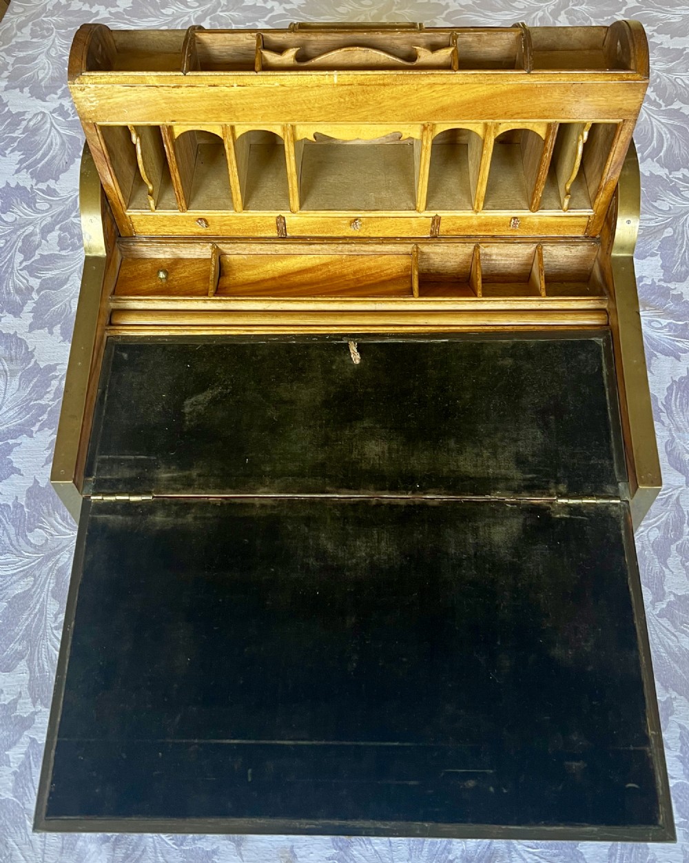 Antique Good Quality Anglo Indian Campaign Writing Box View II