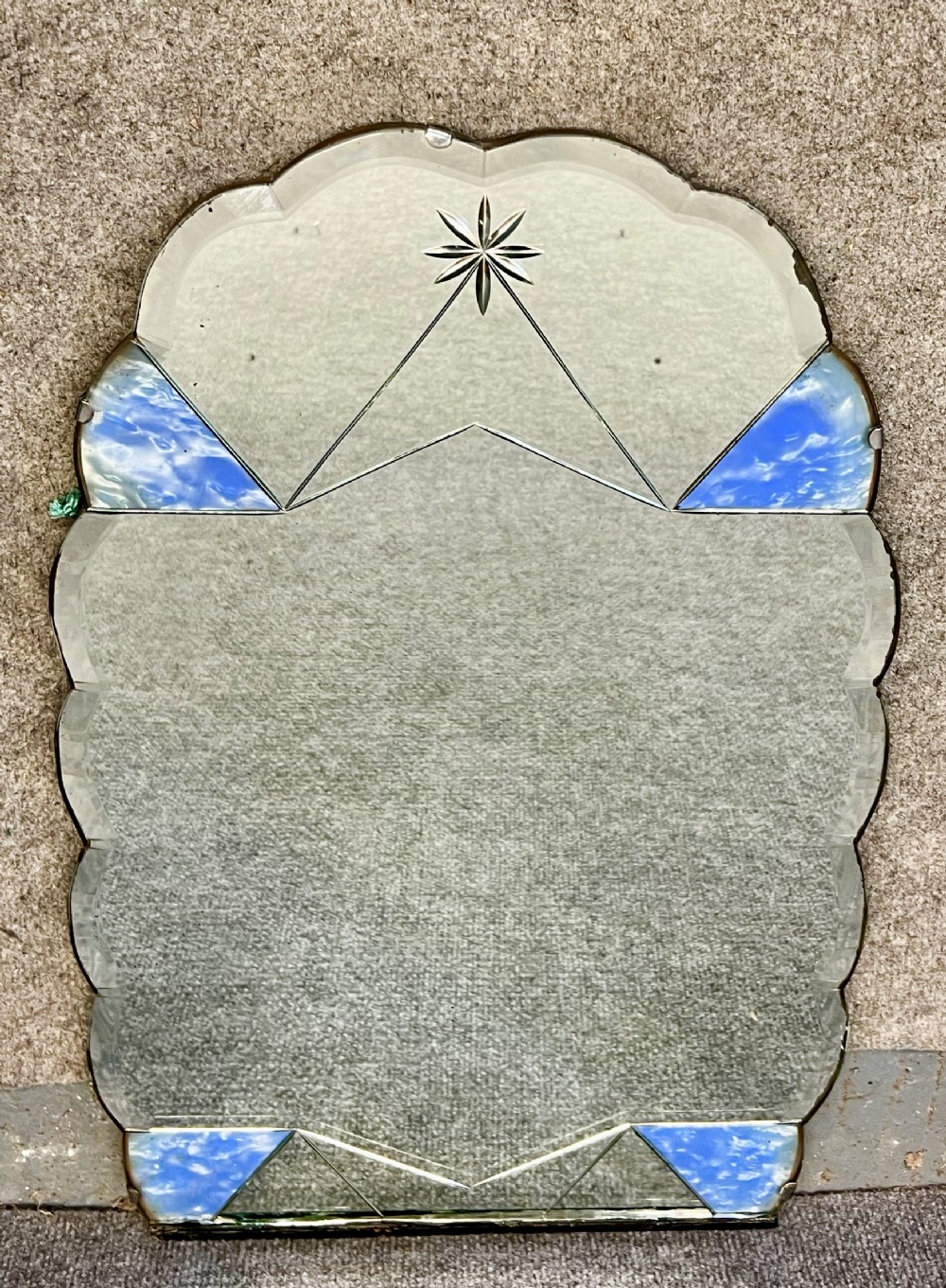 Art Deco Cloud Shaped Wall Mirror