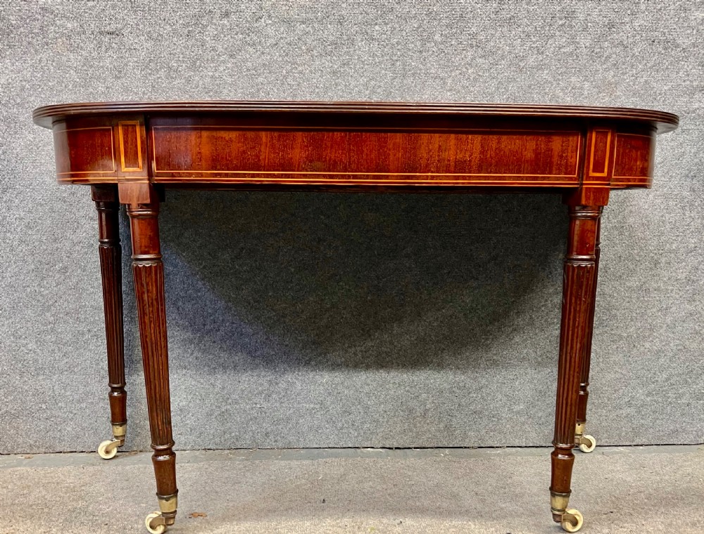 Antique Mahogany & Inlaid Side or Console Table View III