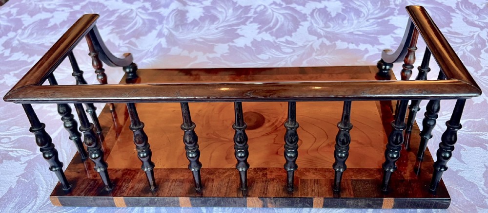 Unusual Regency Desk Top Book Carrier. View III