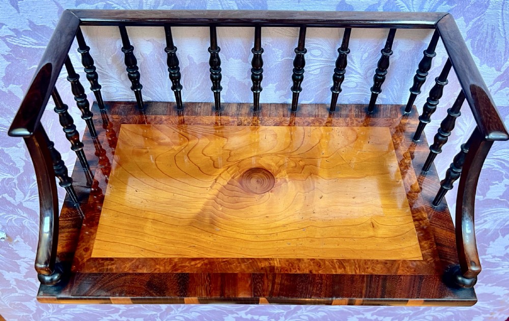 Unusual Regency Desk Top Book Carrier. View IV