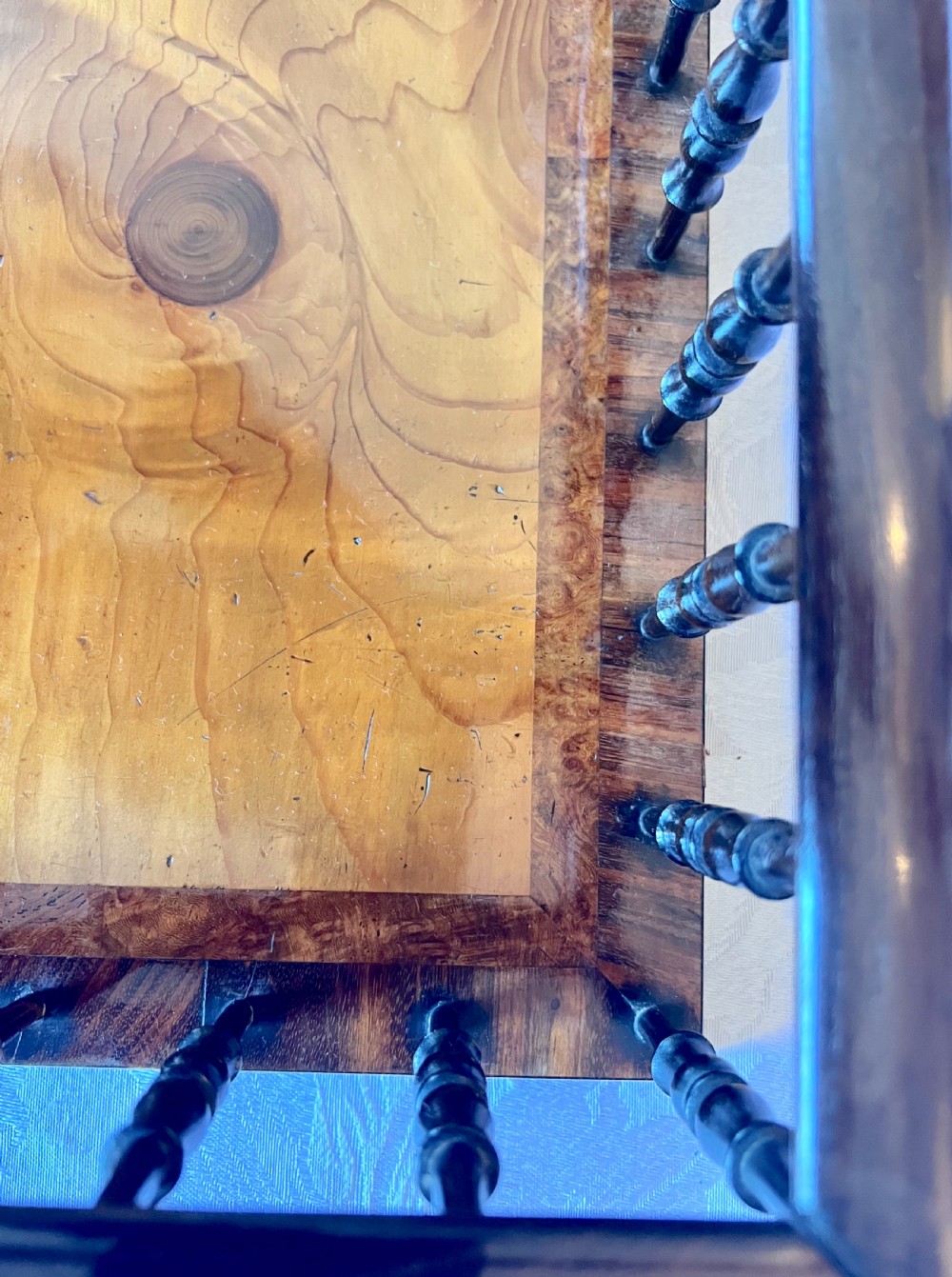 Unusual Regency Desk Top Book Carrier. View VIII