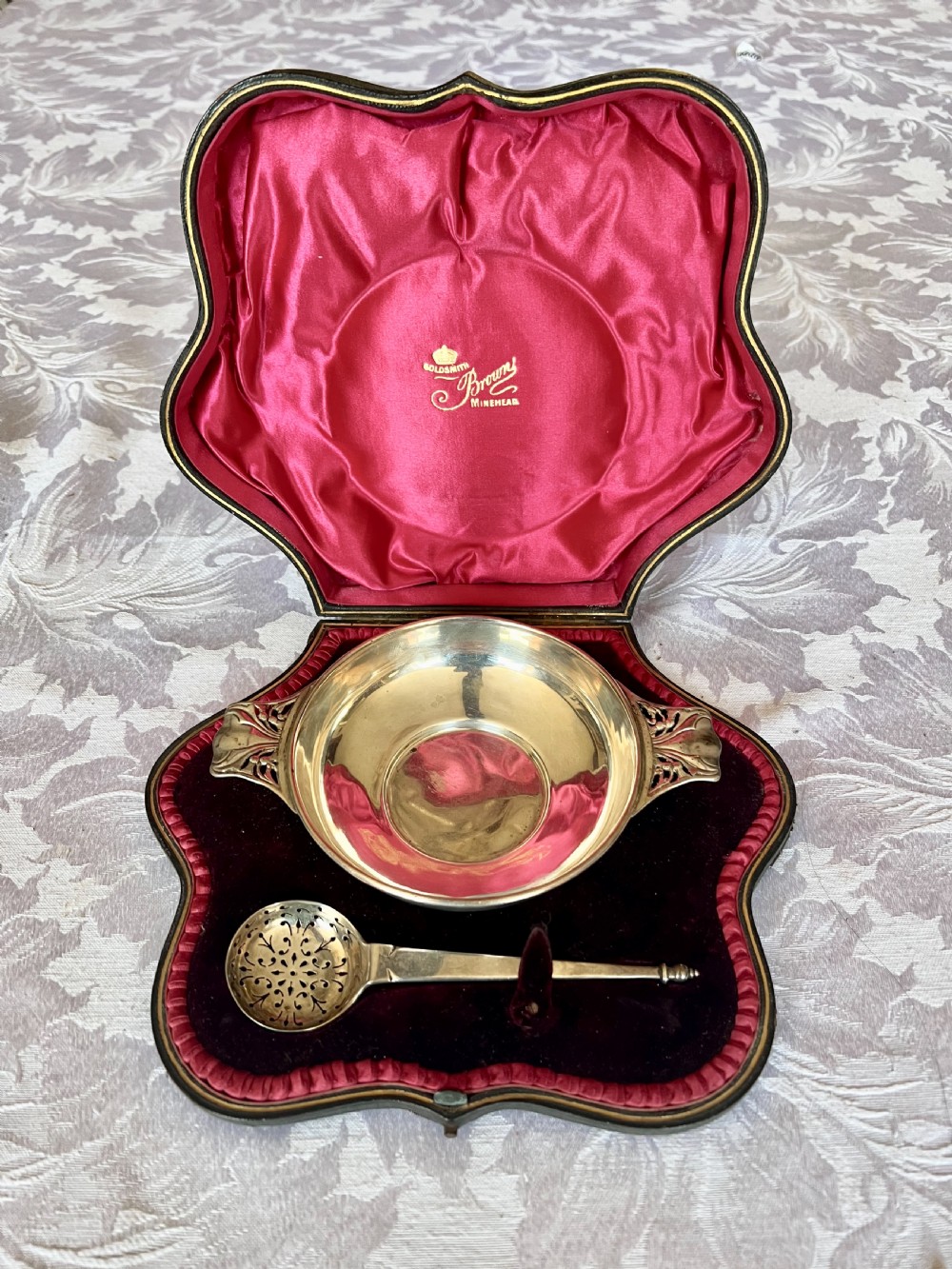Sterling Silver Cased Christening Set