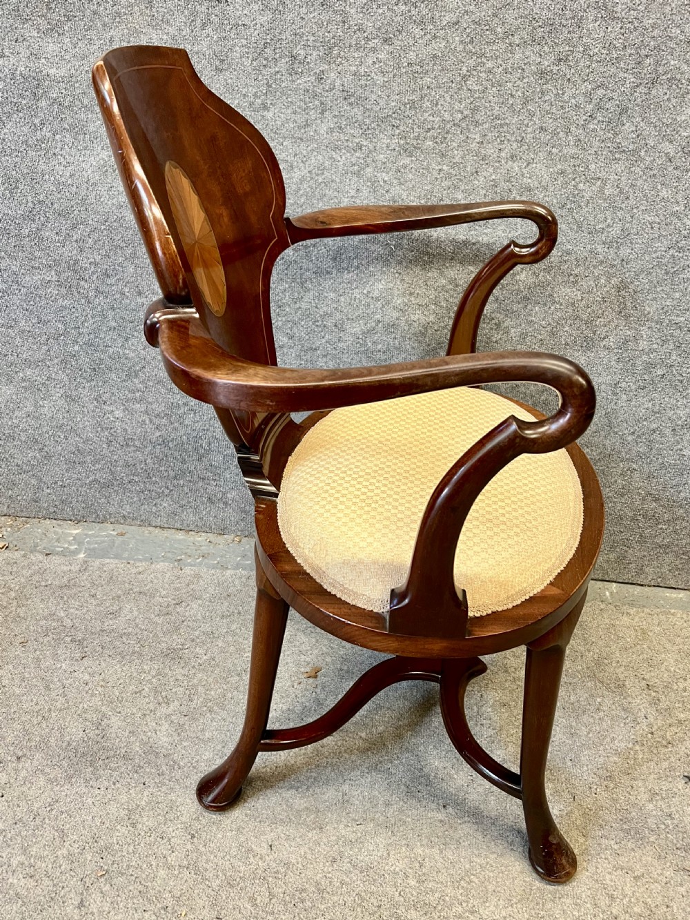 Edwardian Sheraton Revival Inlaid Chair View III