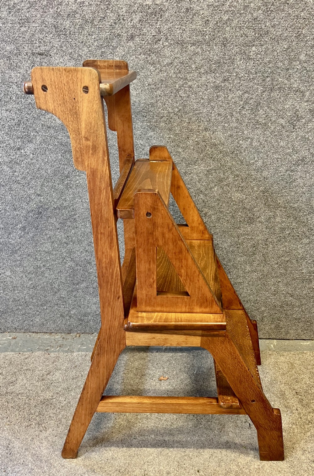 Edwardian Metamorphic Library Chair Steps