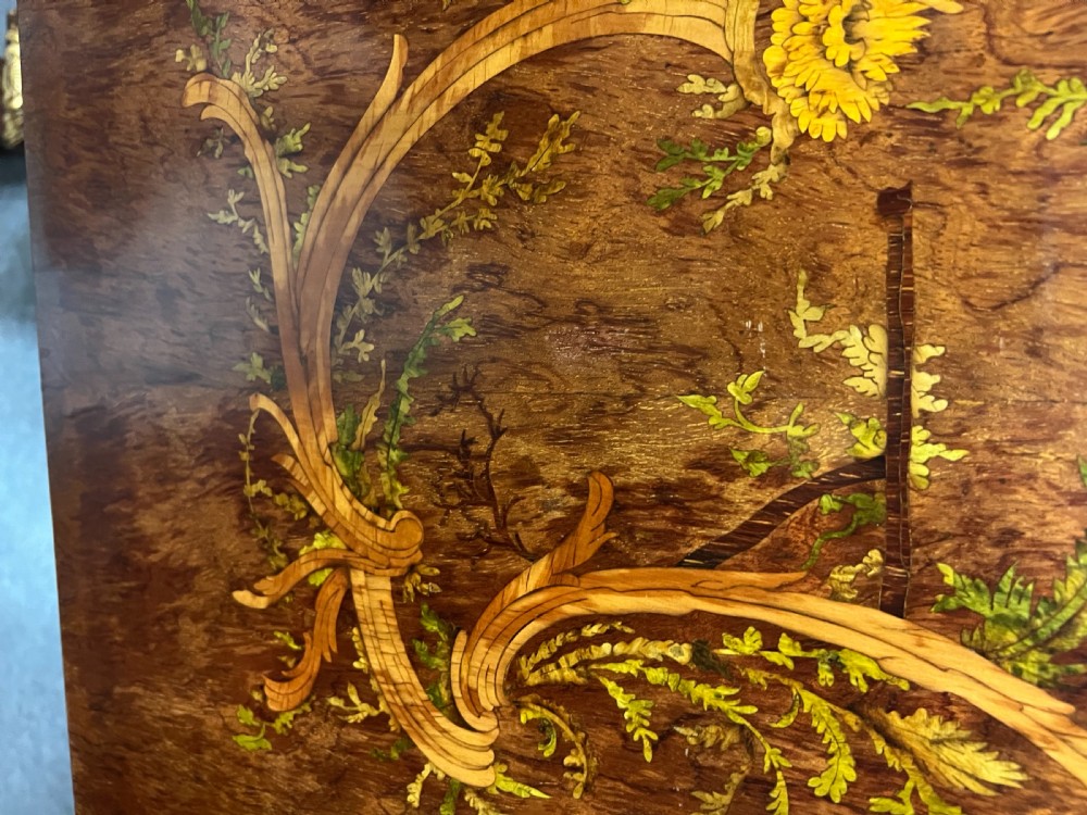Spectacular Chinoiserie Palace Facade Marquetry Cabinet View XVII