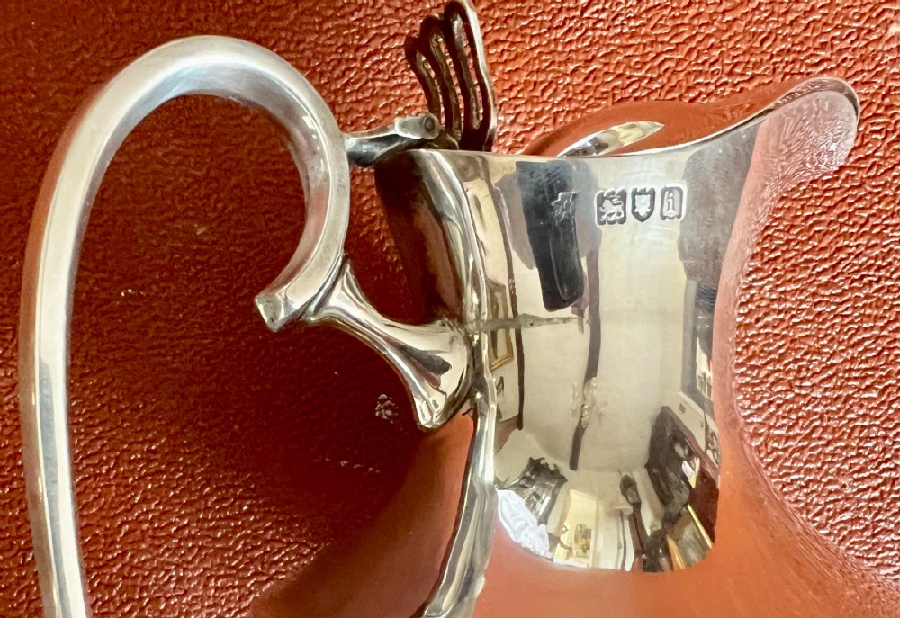 Edwardian Solid Silver & Cut Glass Claret Jug View VIII