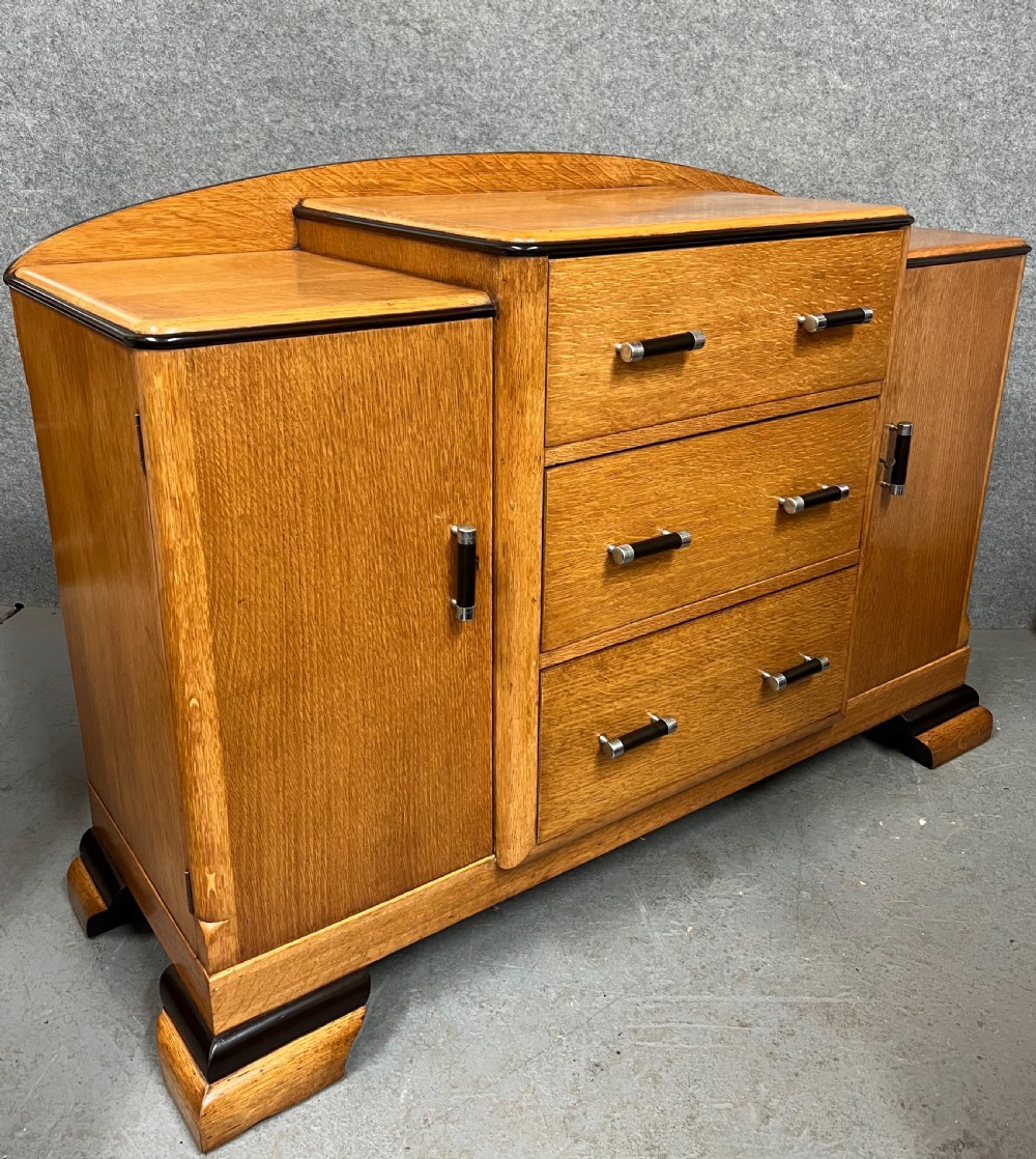 Art Deco Golden Oak Sideboard
