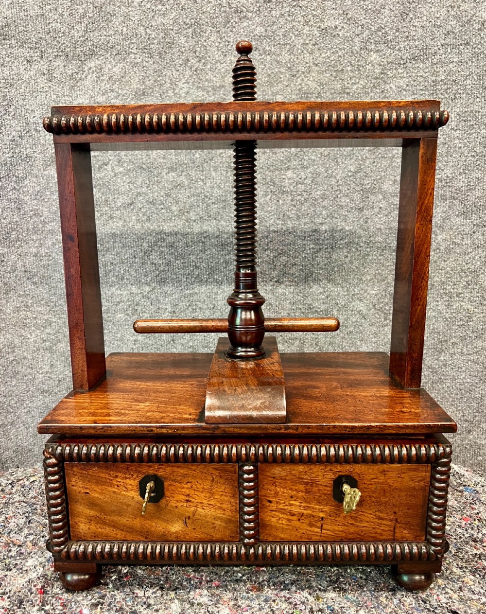 Wonderful Small Georgian Mahogany Book Press View II