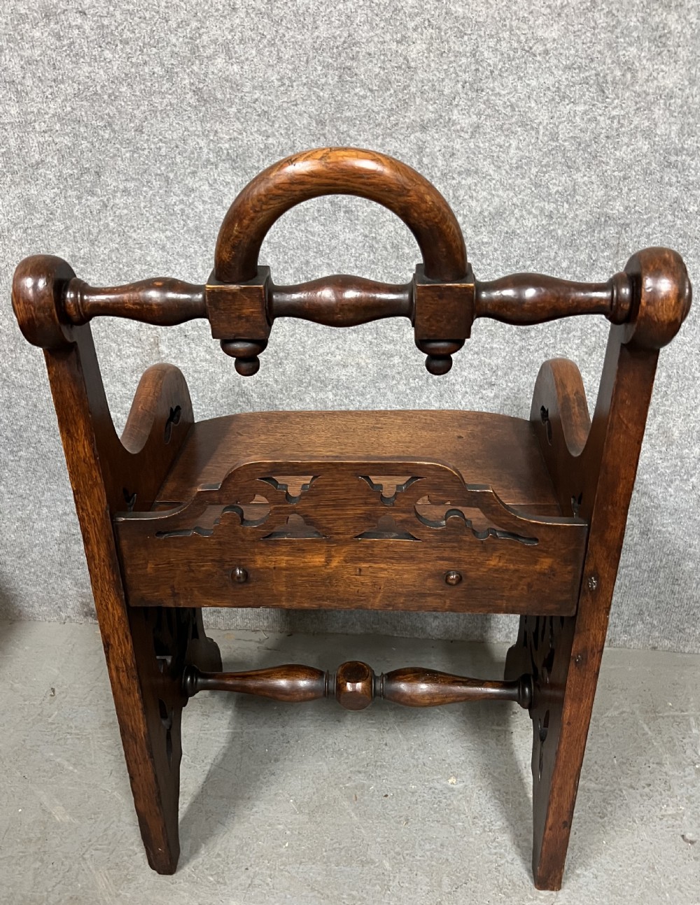 Richard Bridgens Style Oak Hall Seat View II