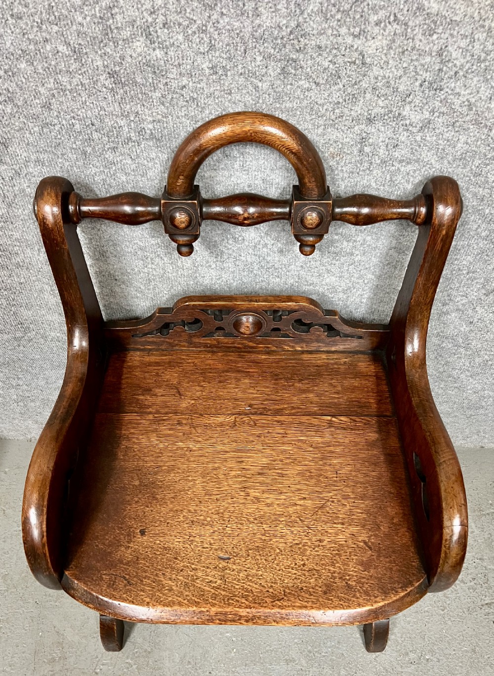 Richard Bridgens Style Oak Hall Seat View V