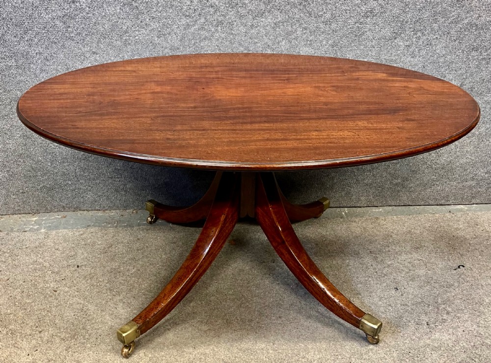 Regency Mahogany Oval Adapted Coffee Table