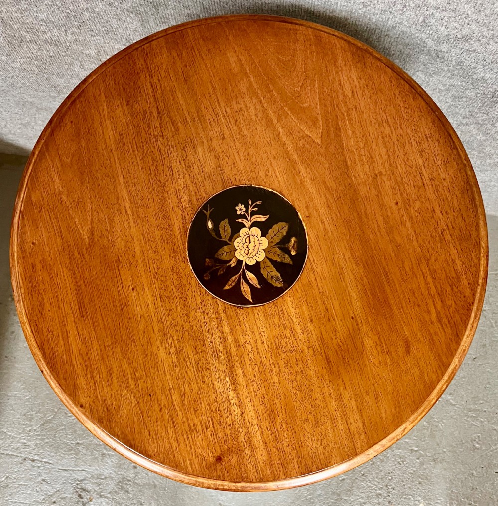 Victorian Walnut & Inlaid Occasional Table View IV