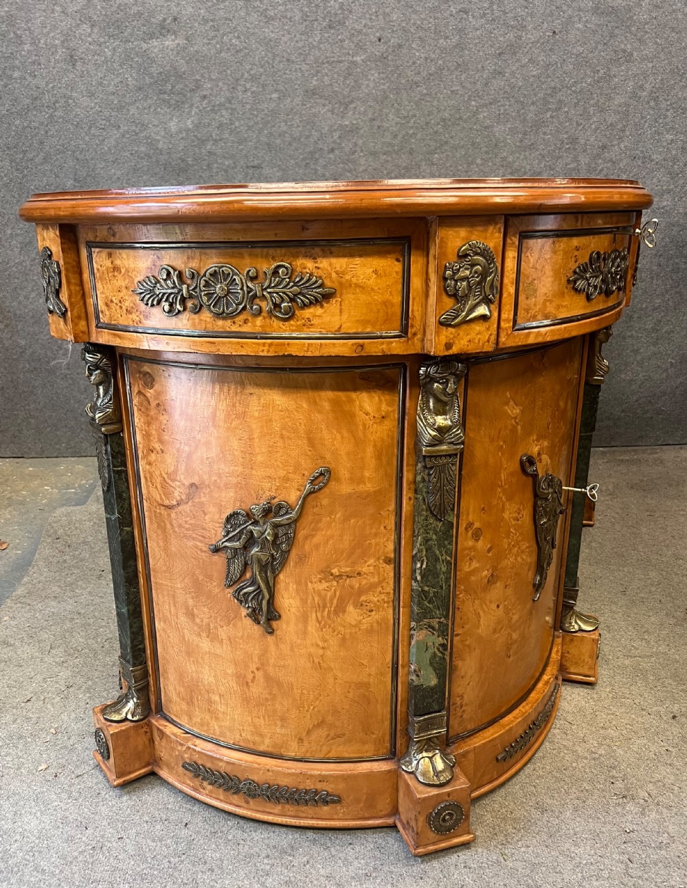 Large Freestanding French Style Oval Desk View IV