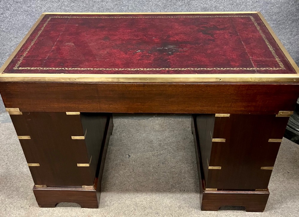 Small Edwardian Campaign Desk View VI