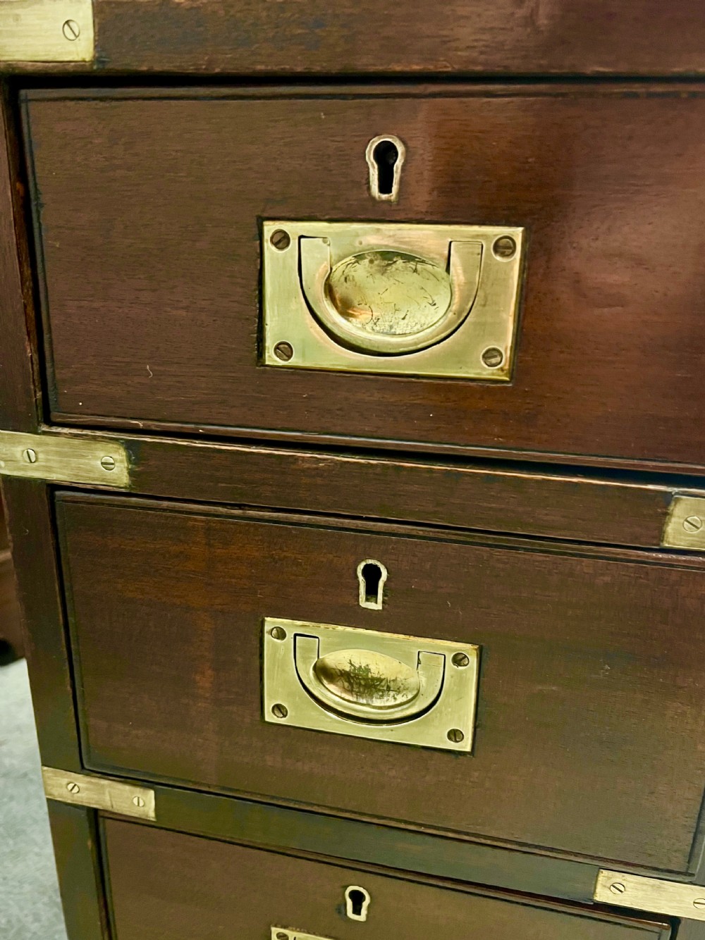 Small Edwardian Campaign Desk View VIII