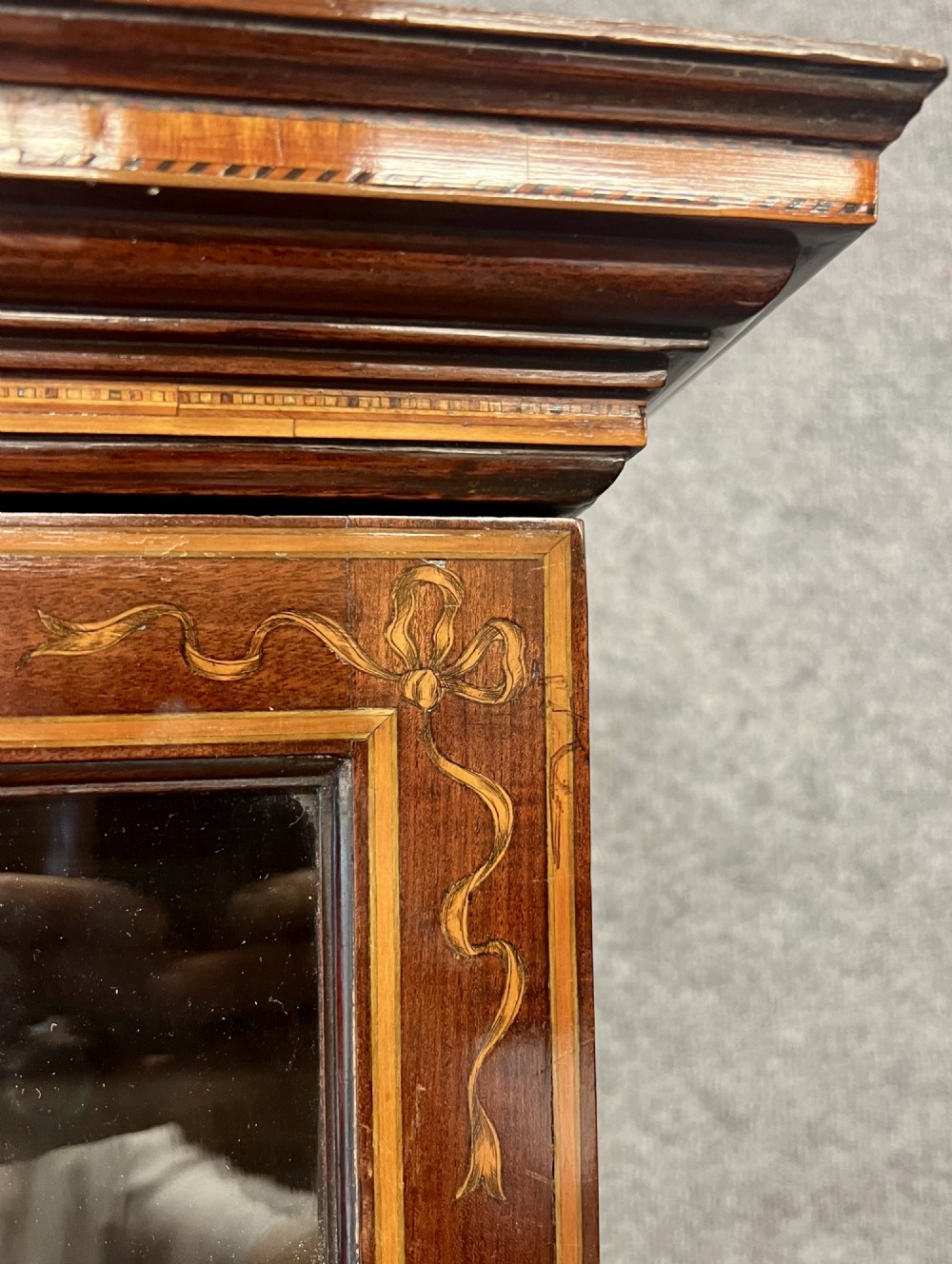 George III Inlaid Mahogany Bookcase View III