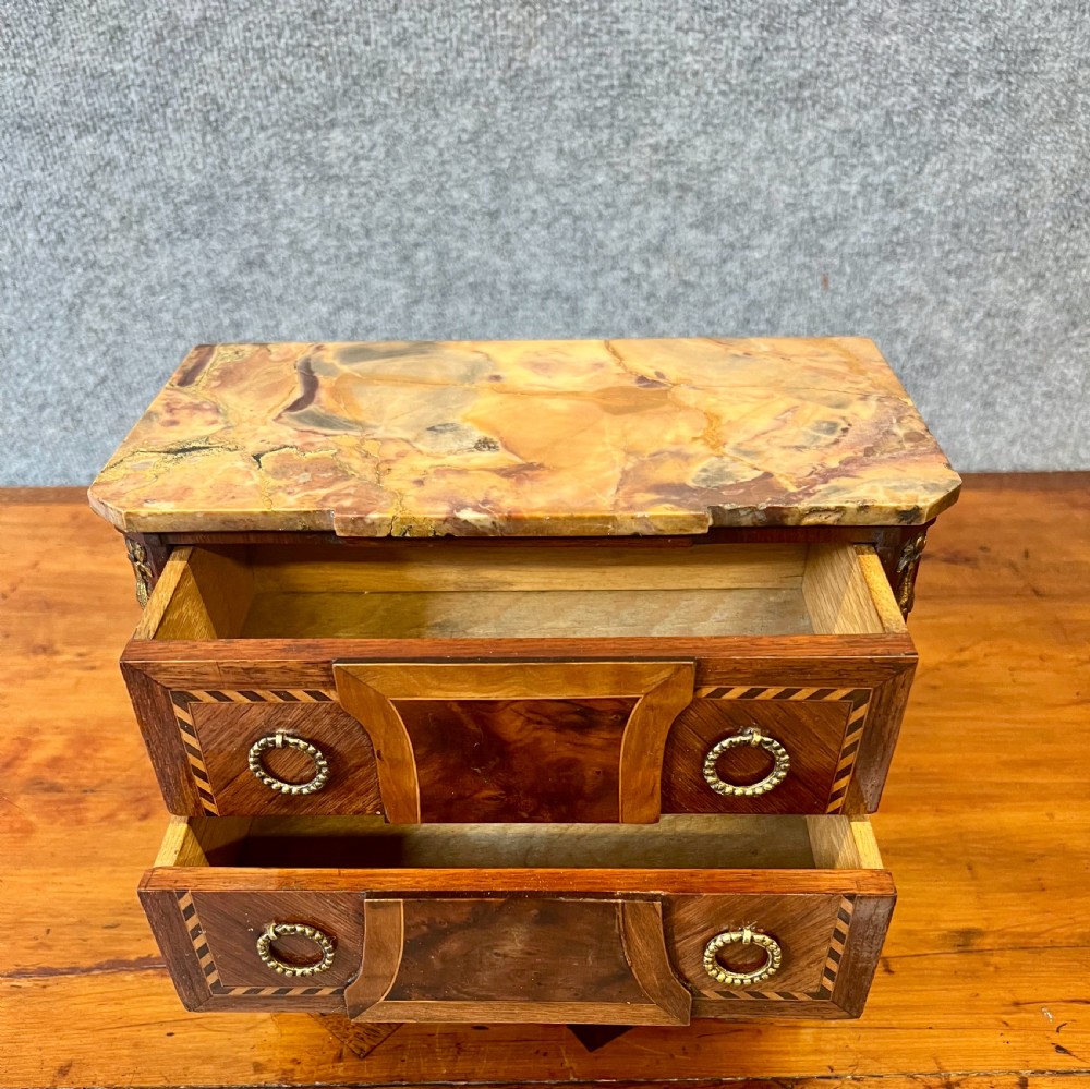 Antique French Miniature Commode Chest View IV