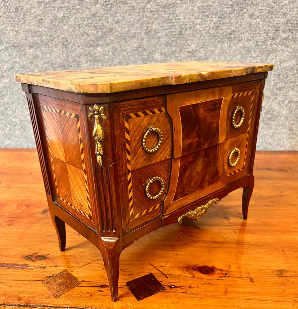Antique French Miniature Commode Chest View V
