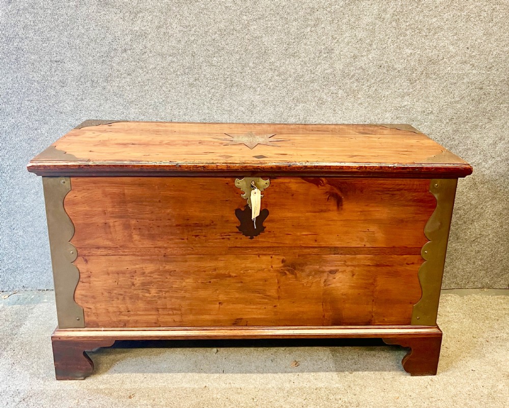 Antique 19th.C. Campaign Trunk Chest
