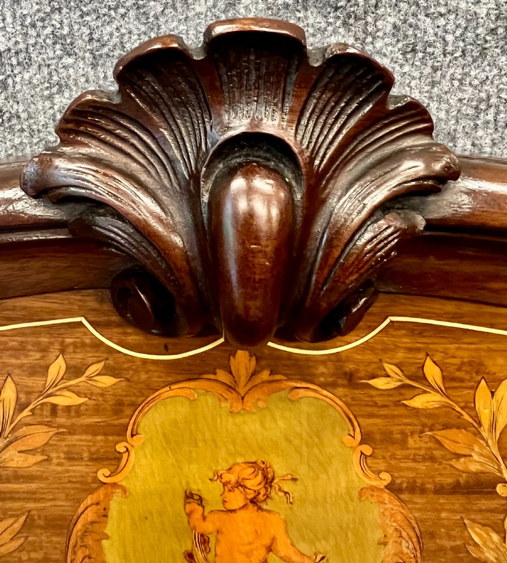 Stunning Edwardian Inlaid Mahogany Single 3 foot Bed View VII