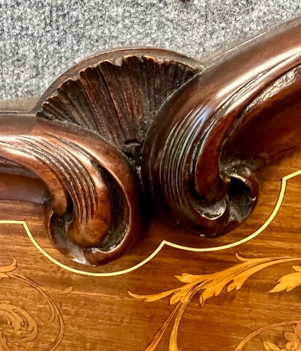Stunning Edwardian Inlaid Mahogany Single 3 foot Bed View VIII