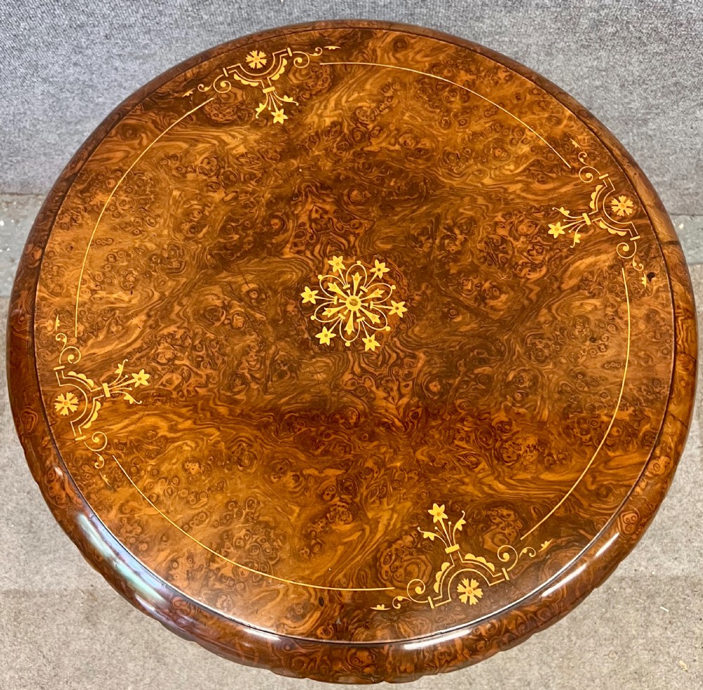 Exhibition Quality  Robert Stahan & Son Irish Burr Walnut Occasional Table View II
