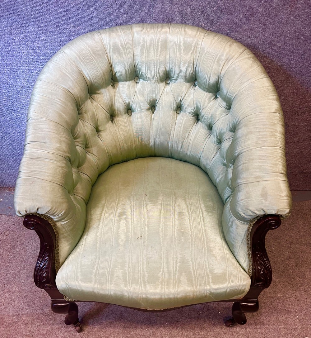 Late Victorian Mahogany Armchair View III