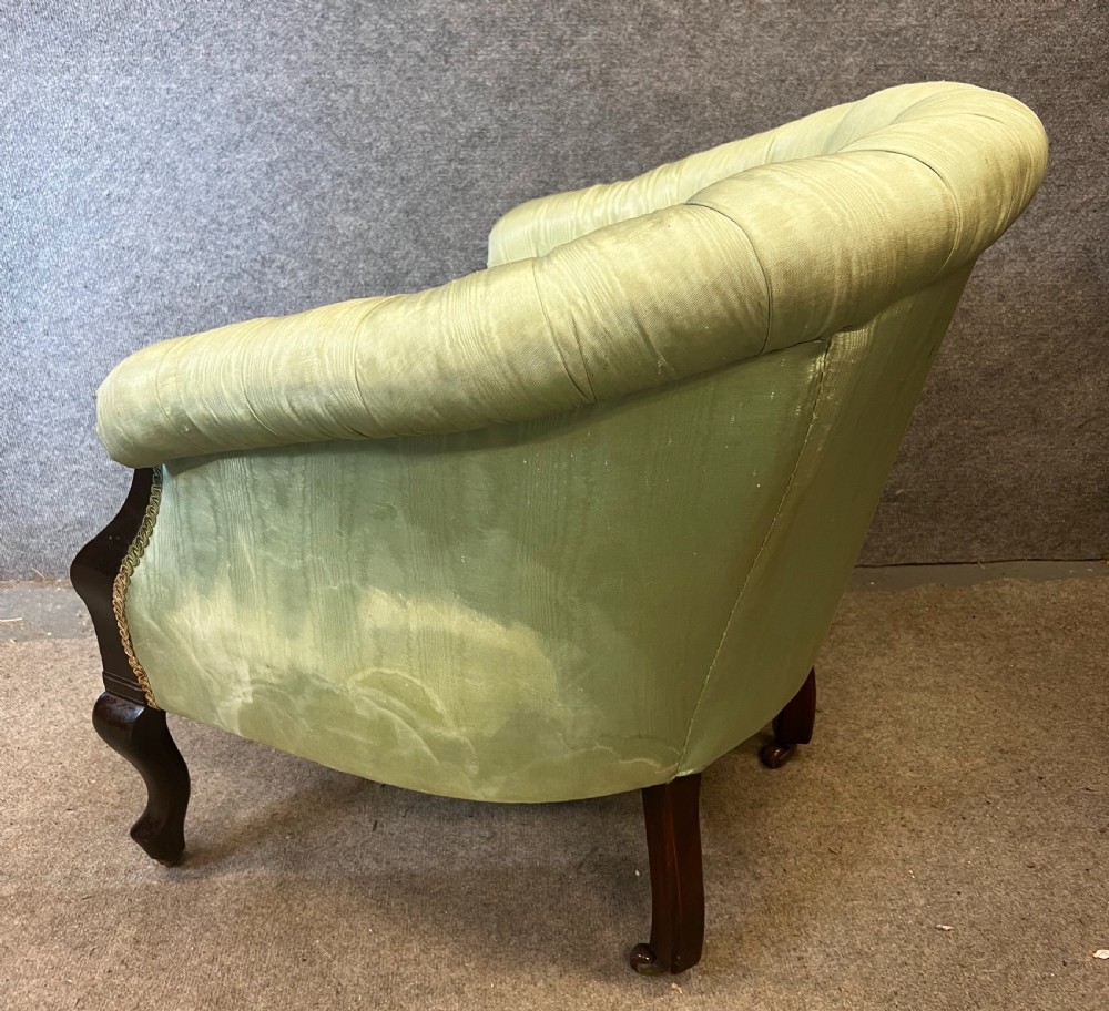 Late Victorian Mahogany Armchair View VII