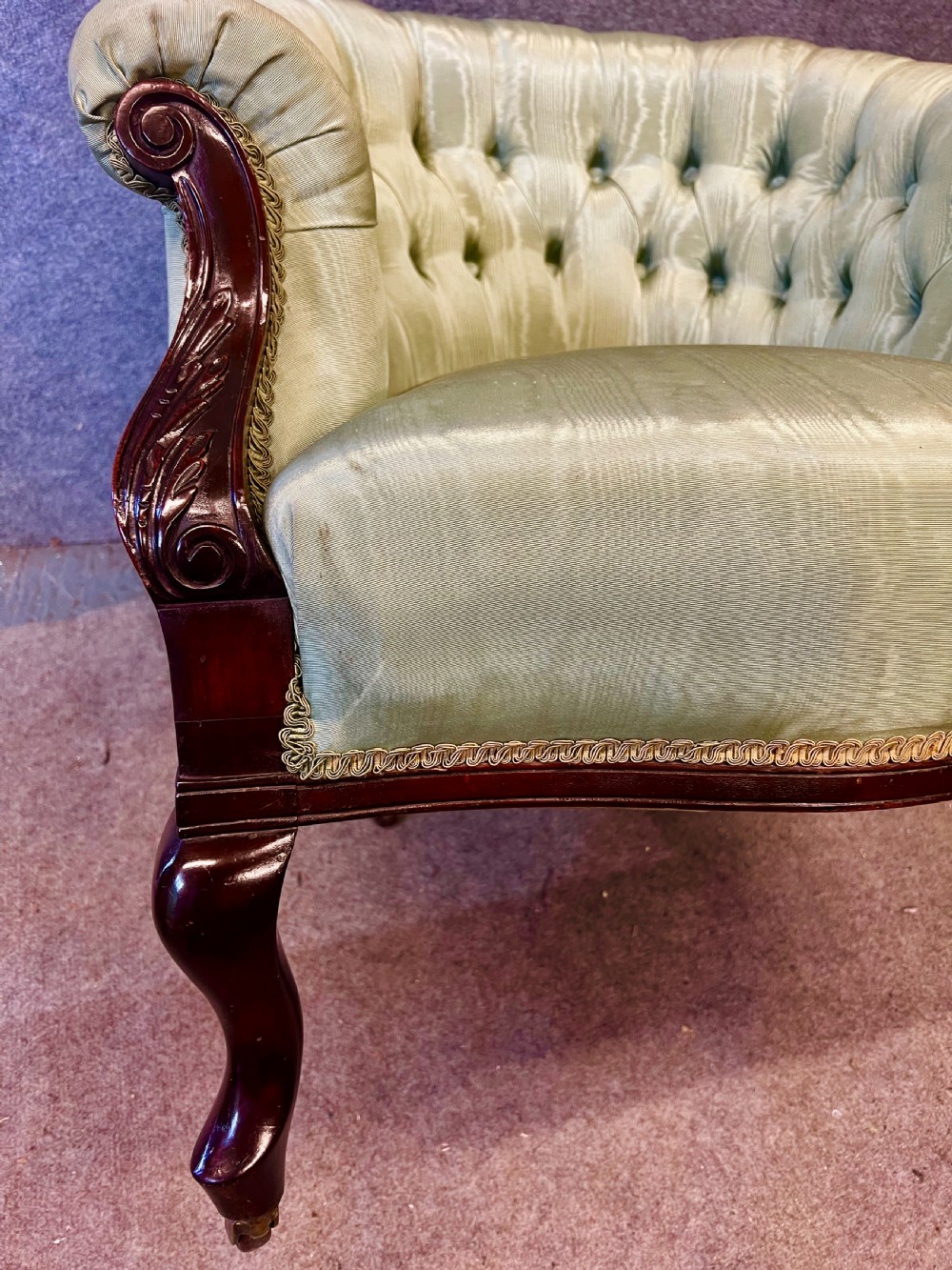 Late Victorian Mahogany Armchair View VIII