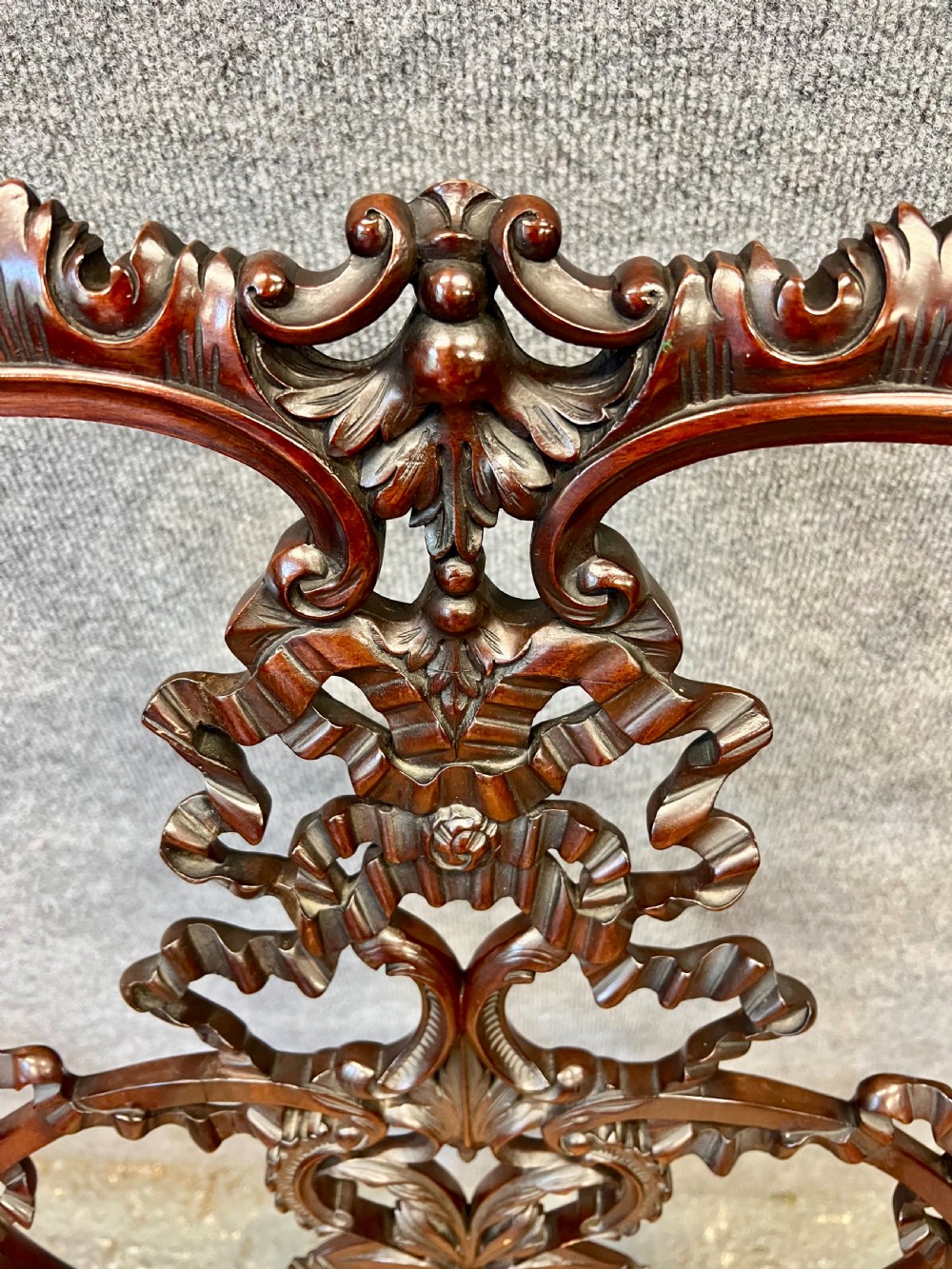 Superb Edwardian Mahogany Elbow Desk Chair View II