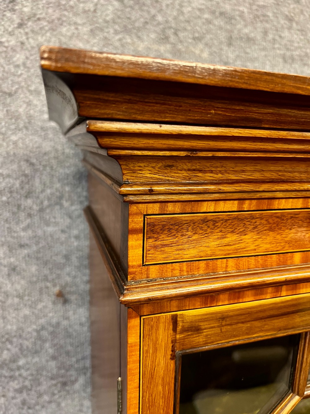 Edwardian Mahogany and Inlaid Bookcase View III