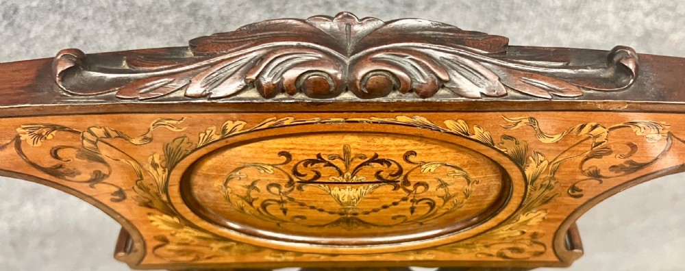 Superb Quality Edwardian Inlaid Elbow Chair View IX