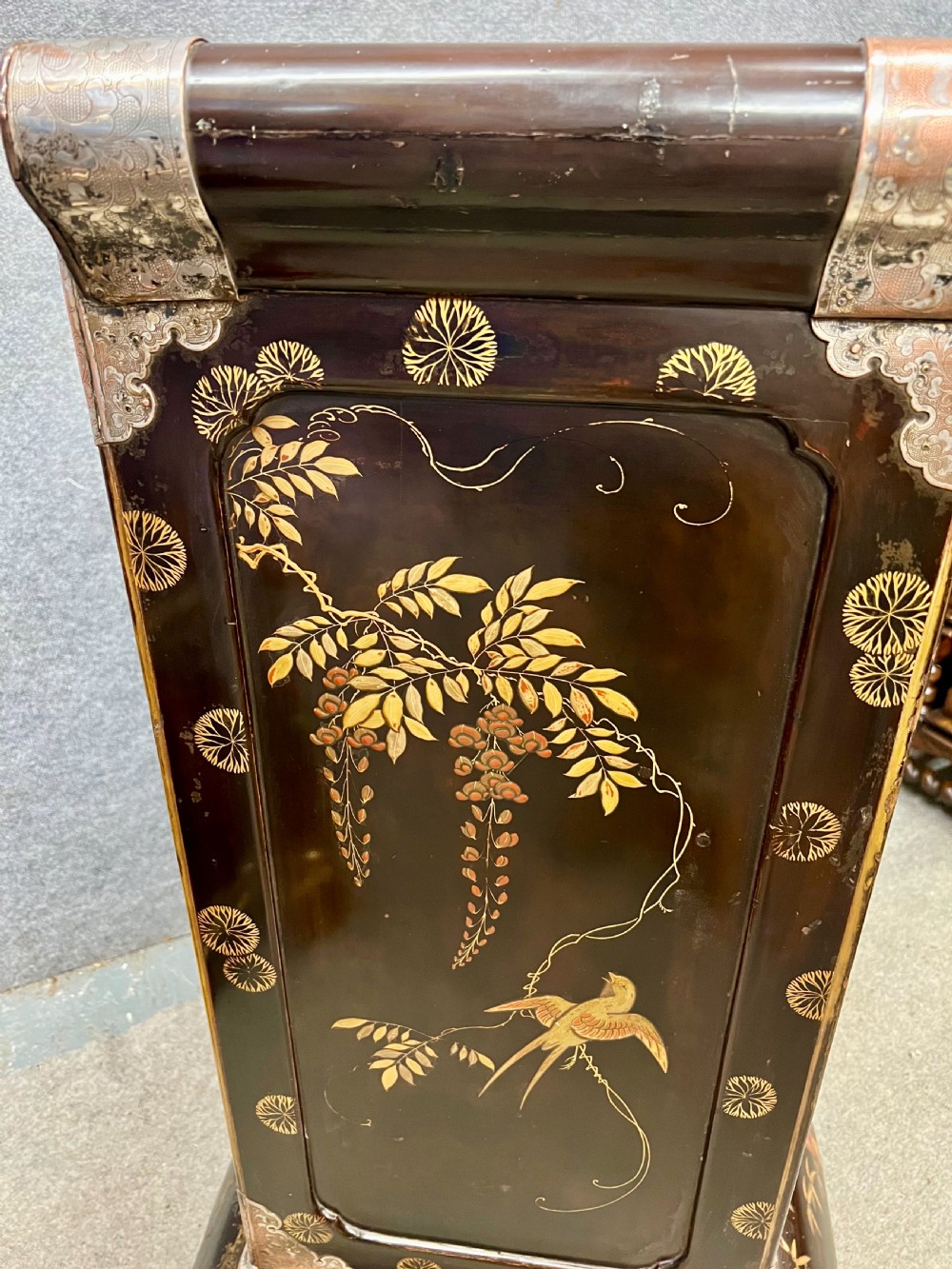 Japanese Meiji Period Shodana Cabinet on Stand View XII