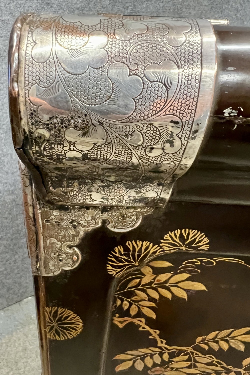 Japanese Meiji Period Shodana Cabinet on Stand View XIII