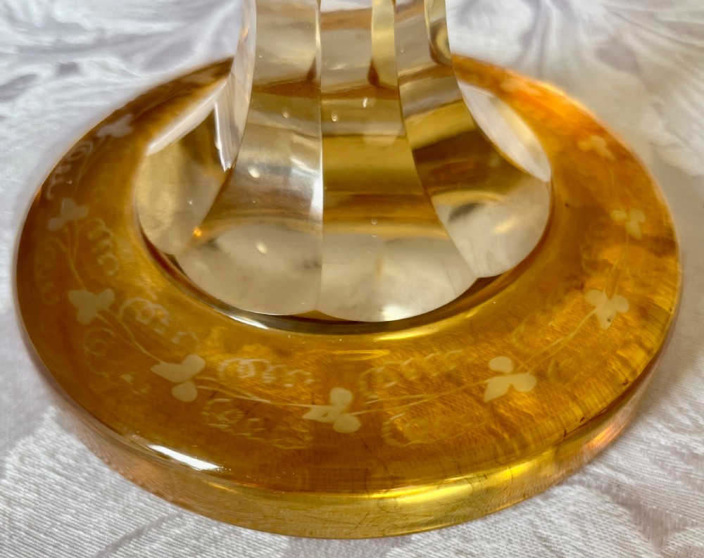 Large Bohemian Engraved Goblet View VIII