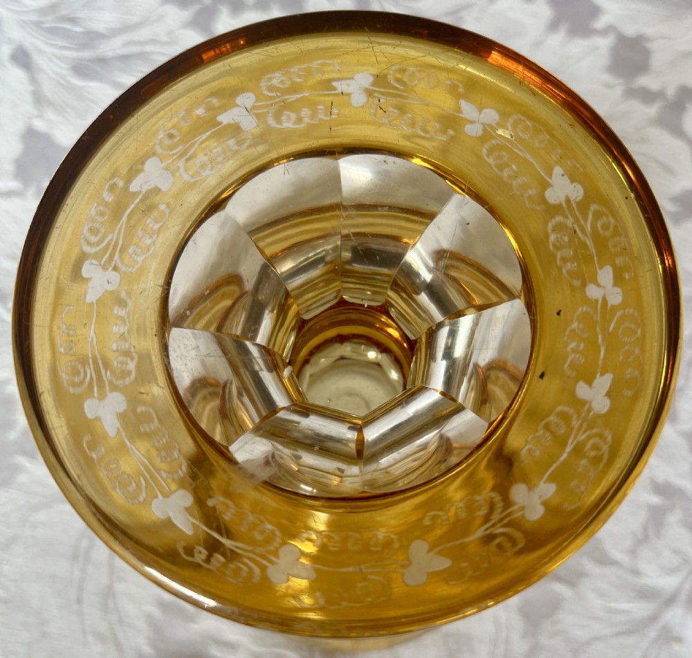 Large Bohemian Engraved Goblet View X