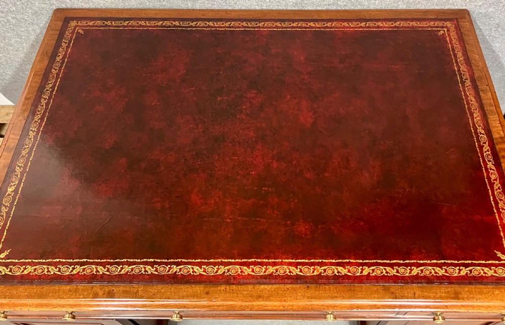 Good Quality 19th.Century Mahogany Partners Desk View XI